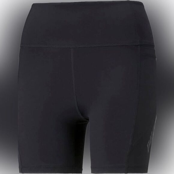 Puma Running Bike Shorts Womens Training Logo Eversculpt 5” XS Extra Small - Picture 1 of 2
